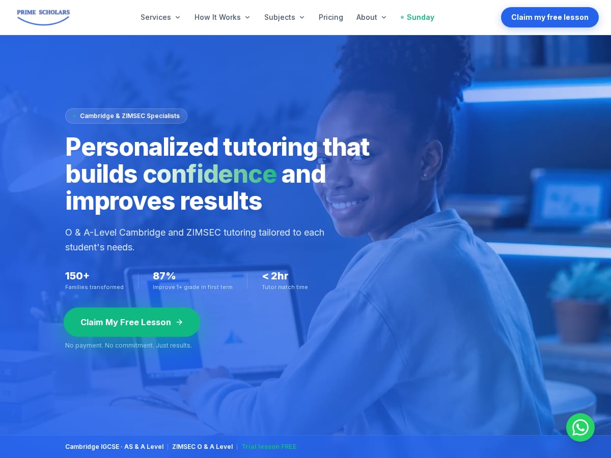 Prime Scholars Tutoring Platform
