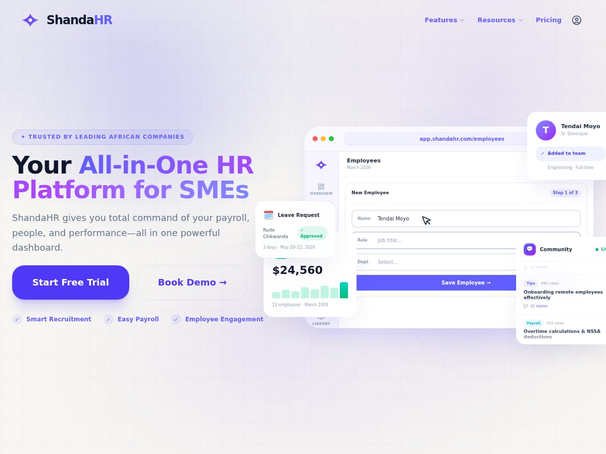 ShandaHR — HR Platform for SMEs